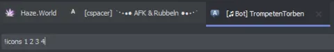 TeamSpeak client 2020: !icons command to TrompetenTorben